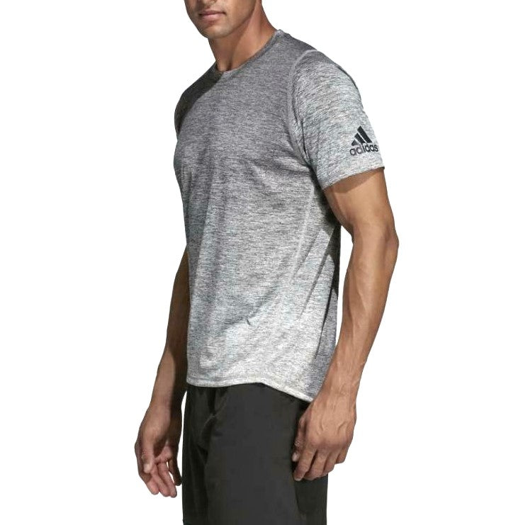 ADIDAS MEN`S FREELIFT 360 GRADIENT GRAPHIC T-SHIRT GREY