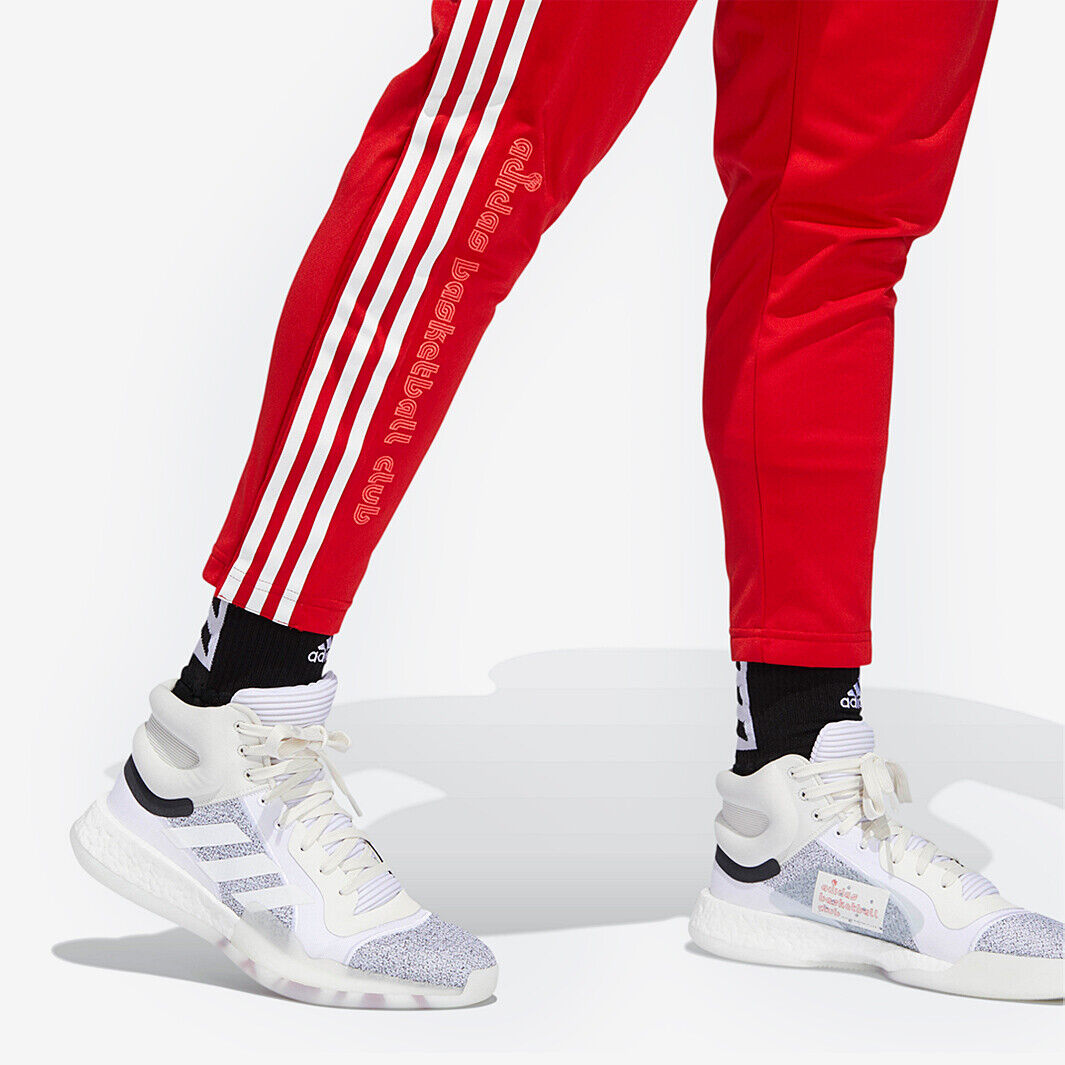 Adidas Marquee 3Stripe Pants Red