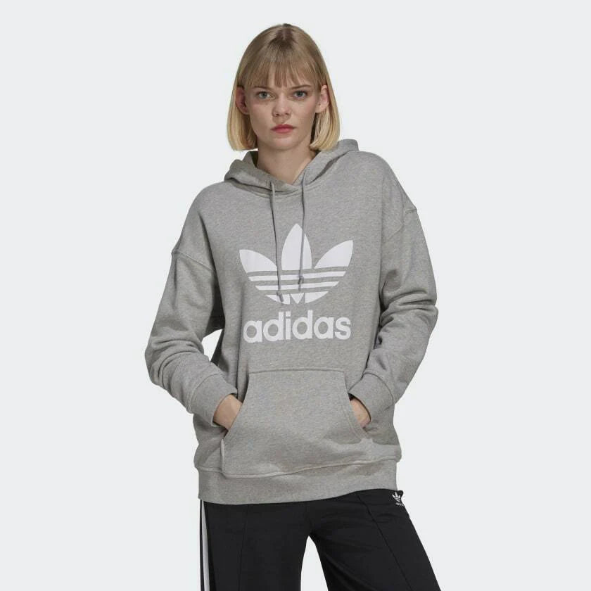 ADIDAS originals Women's Hoodie ADICOLOR TREFOIL Grey