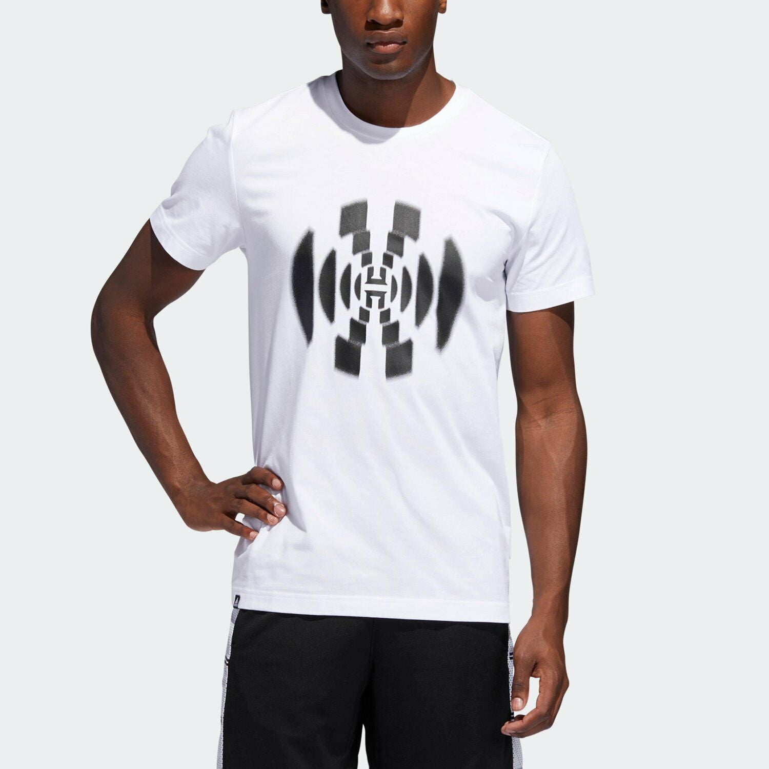 Adidas Harden Logo Graphic Men's T-Shirt White