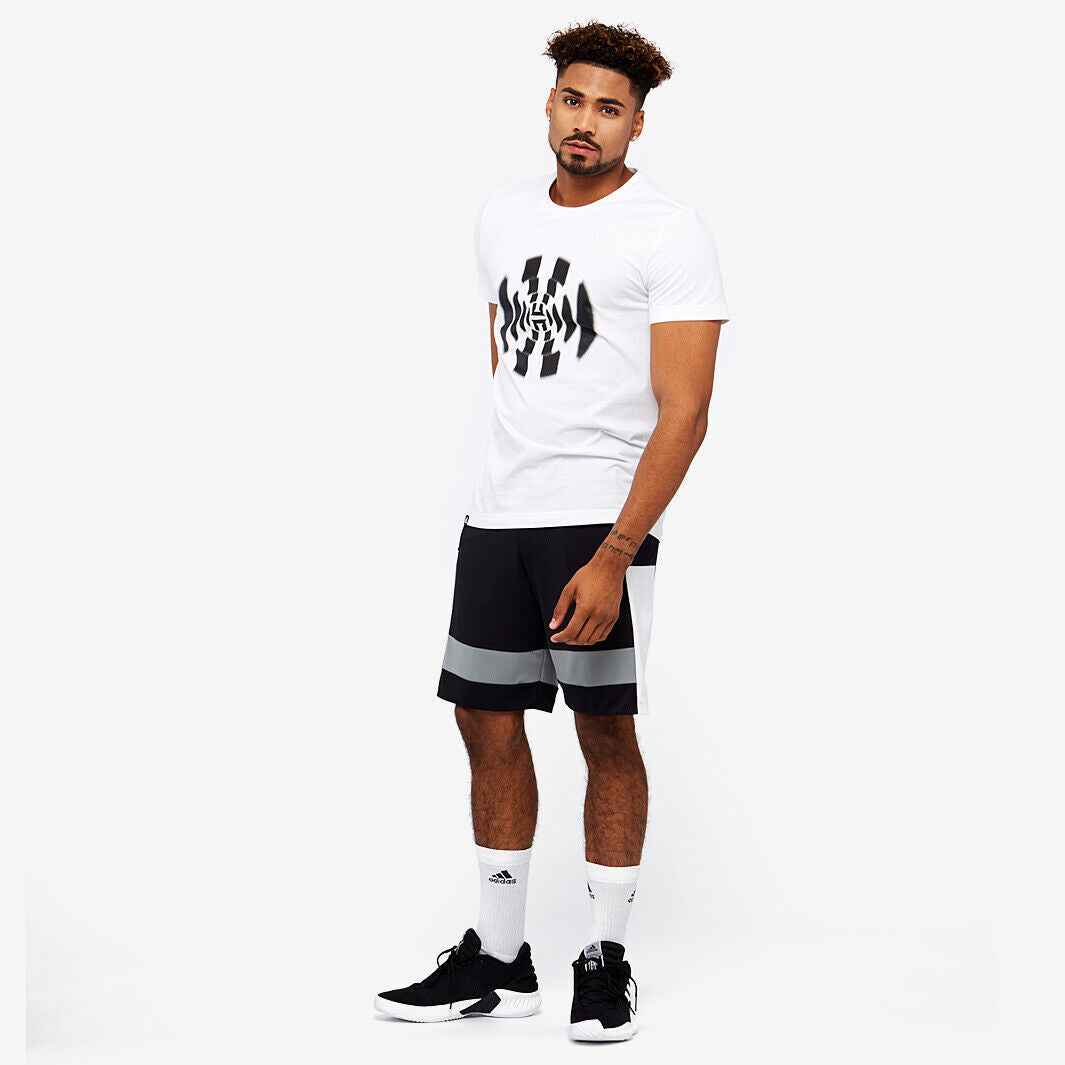 Adidas Harden Logo Graphic Men's T-Shirt White