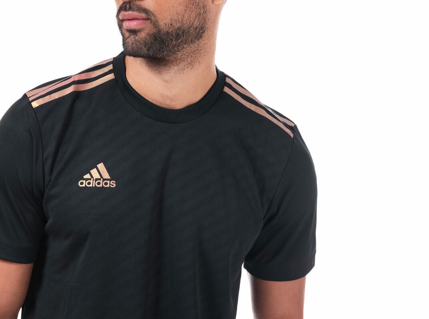 ADIDAS MEN`S TIRO JERSEY T-SHIRT BLACK