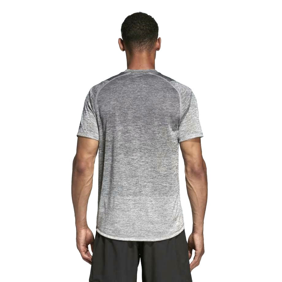 ADIDAS MEN`S FREELIFT 360 GRADIENT GRAPHIC T-SHIRT GREY