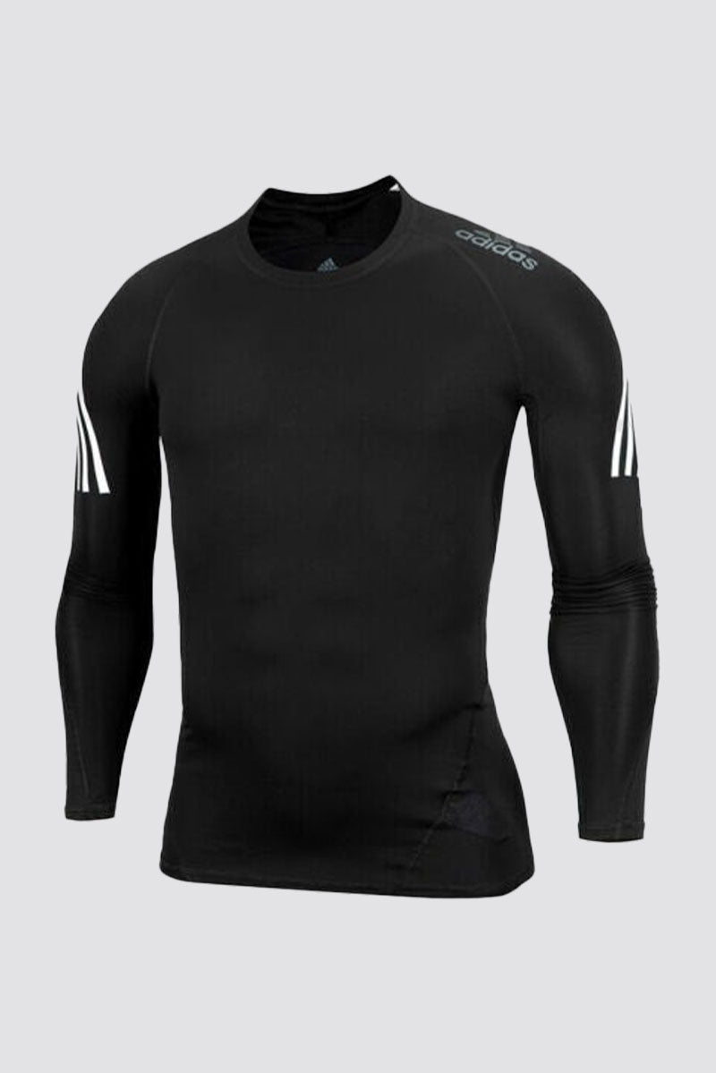 Adidas Alphaskin Sport 3-Stripes Compression Long Sleve Top Training Jersey