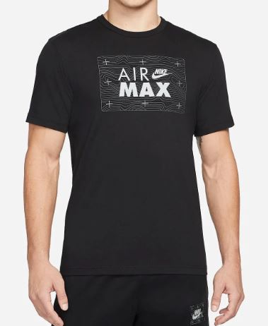 NIKE AIR MAX BOX T-SHIRT MENS BLACK