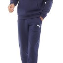 PUMA ESSENTIALS FLEECE TRACKSUIT MENS NAVY