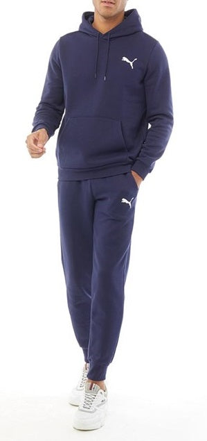 PUMA ESSENTIALS FLEECE TRACKSUIT MENS NAVY HHM Sports