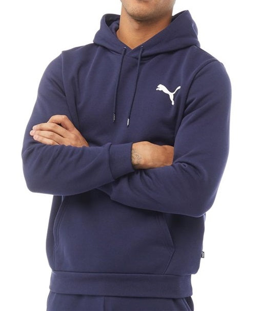 PUMA ESSENTIALS FLEECE TRACKSUIT MENS NAVY