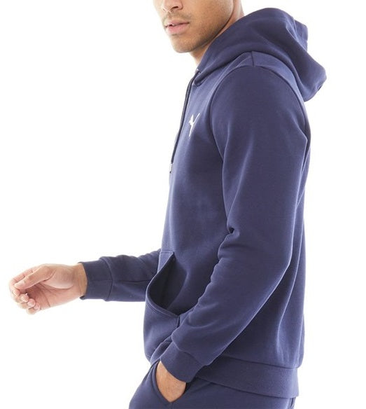 PUMA ESSENTIALS FLEECE TRACKSUIT MENS NAVY