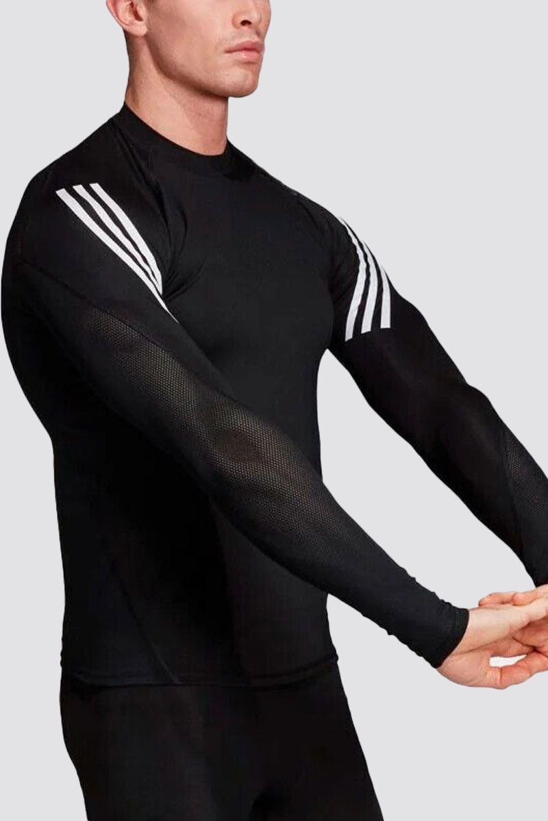 Adidas Alphaskin Sport 3-Stripes Compression Long Sleve Top Training Jersey